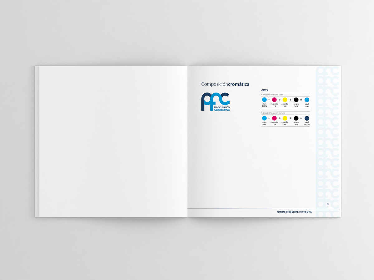 Manual Identidad Visual y Logotipo para la marca Punto Franco Consulting